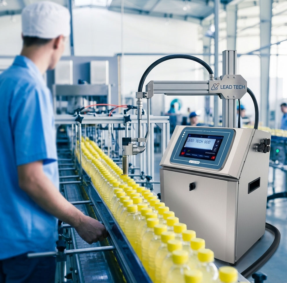 Marcatura industriale su imballaggi in linea