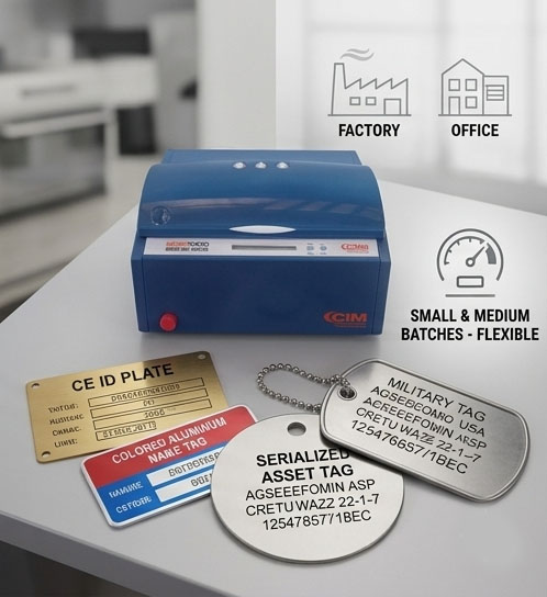Codice Data Matrix realizzato con marcatura laser