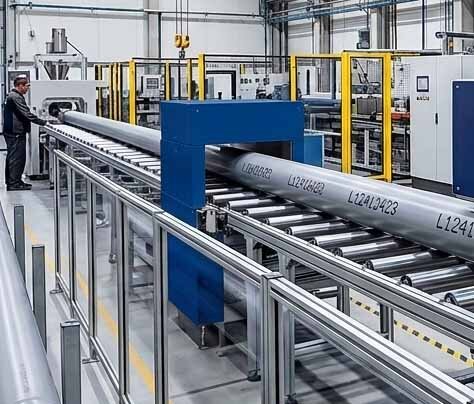 Stampante inkjet continua a carattere piccolo su linea di produzione