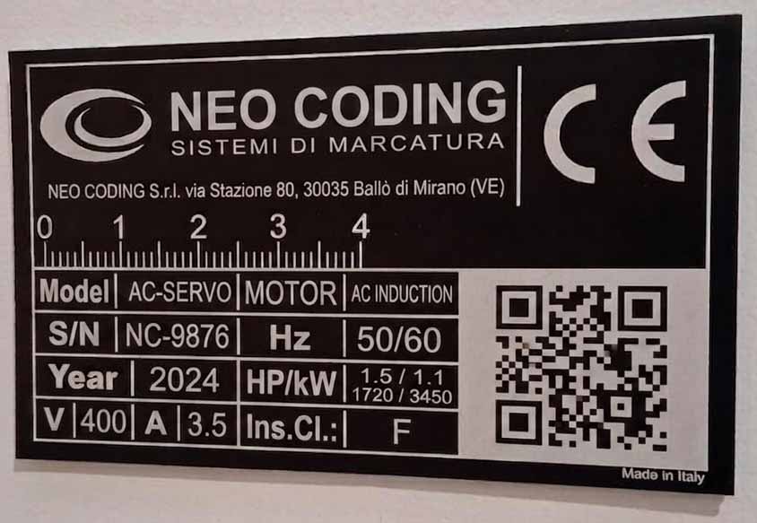 Linea di confezionamento con marcatura laser su packaging